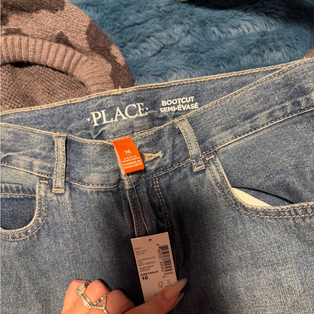 The Children's Place Boy’s Blue Bootcut Jeans Size 16